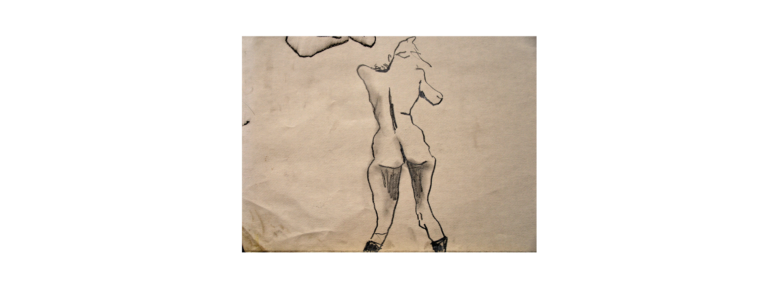 Desnudo mujer espaldas