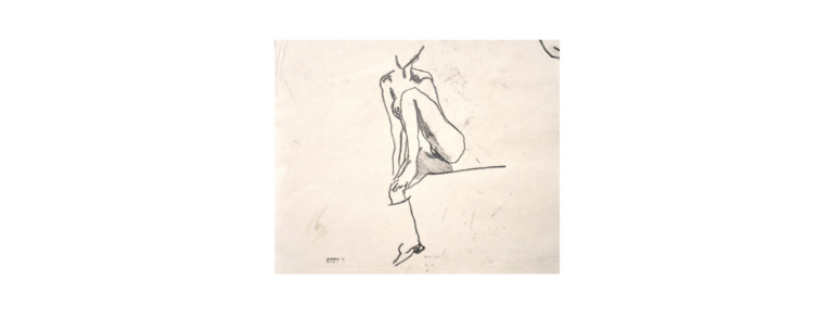 Desnudo mujer pierna doblada